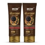 WOW Skin Science Charcoal Face Wash | Detoxifies Skin | Unclogs Pores | Lifts of Pollutants & Dirt | 100ml | Pack of 2 - Fast UK Delivery