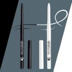 KINDED Kind Eyes Kajal 3 in 1 Kohl Kajal Eye Liner Smokey Eye Shadow Waterproof Smudge Proof 18 Hours Colour One Stroke Auto Kajal Pencil (Combo 0.35 gm each, Boundless Black & Wishful White) - Fast UK Delivery