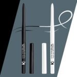 KINDED Kind Eyes Kajal 3 in 1 Kohl Kajal Eye Liner Smokey Eye Shadow Waterproof Smudge Proof 18 Hours Colour One Stroke Auto Kajal Pencil (Combo 0.35 gm each, Boundless Black & Wishful White) - Fast UK Delivery