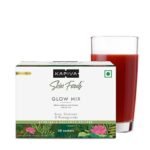 Kapiva Skin Foods Glow Mix | Ayurvedic Skin Supplement, Collagen Powder | Skincare for Glowing & Healthy Skin (30 Sachets) & Kapiva Dia Free Juice, 1L - Fast UK Delivery