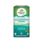 ORGANIC INDIA Tulsi Peppermint Refresh 25 Tea Bags || Stress Relieving & Rejuvenating || Feeling Refreshed || Tulsi Tea - 25 Tea Bags - Fast UK Delivery