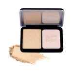 Fashion Colour Platinum Perfect Match Face Powder With Mirror + Powder Puff | Velvety Formula | Matte Finish | Upto 11 hrs of Lightweight Coverage | Blurring Imperfection | For All Skin Types | (FC25, 10g) - Fast UK Delivery