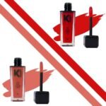 KINDED Lip Eye and Cheek Tint Combo for Women Girls Longlasting Moisturizing Vitamin E Liquid Lip Colour Lipstick Eyeshadow Blush (Matte Finish, Brick Red & Perfect Nude, 9 ml each) - Fast UK Delivery
