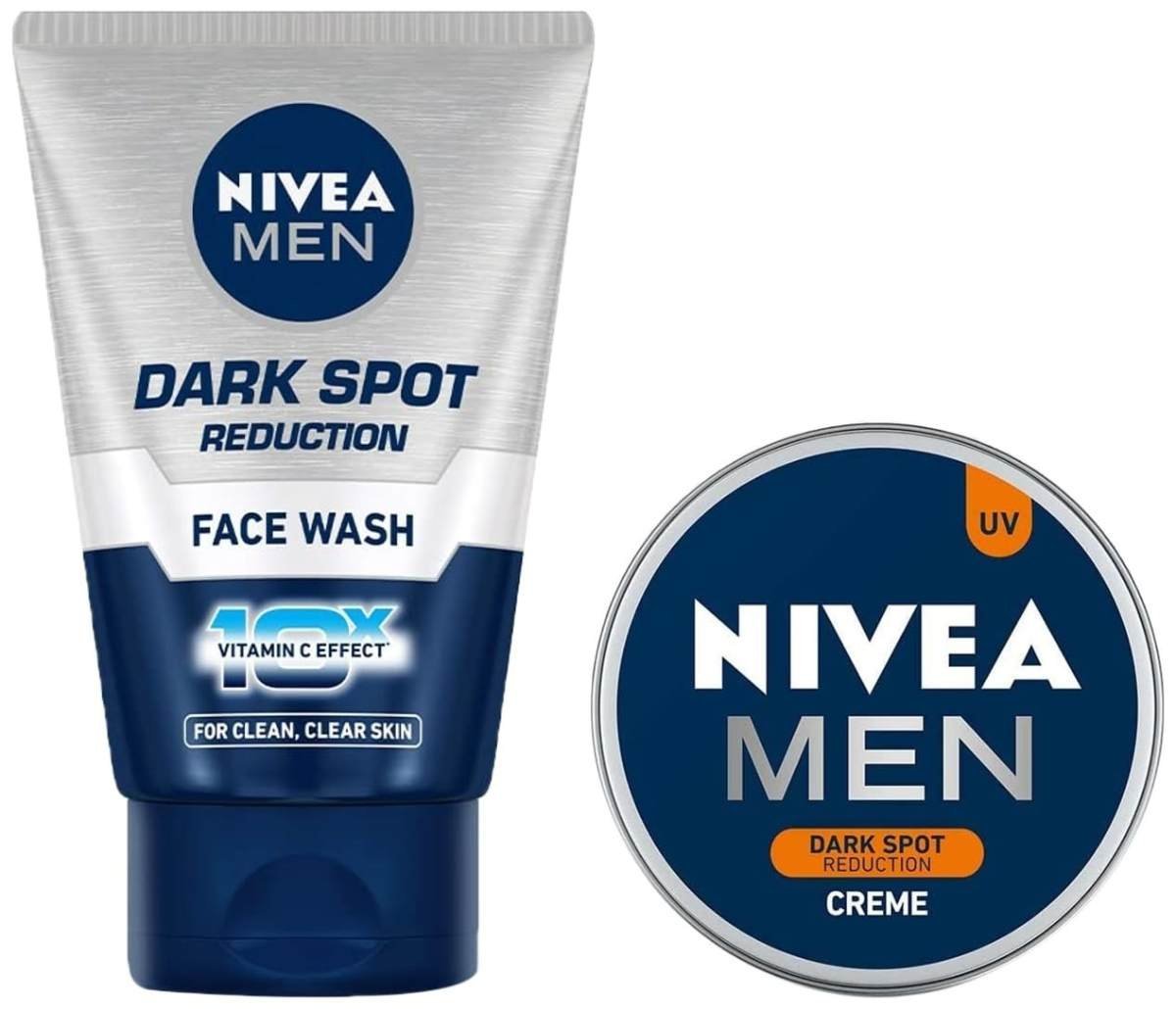 uk6108ii1MRsL-1-1.jpg NIVEA Men Creme, Dark Spot Reduction Cream, 30ml And NIVEA Men Face Wash, Dark Spot Reduction, 100g - Fast UK Delivery - Image 1