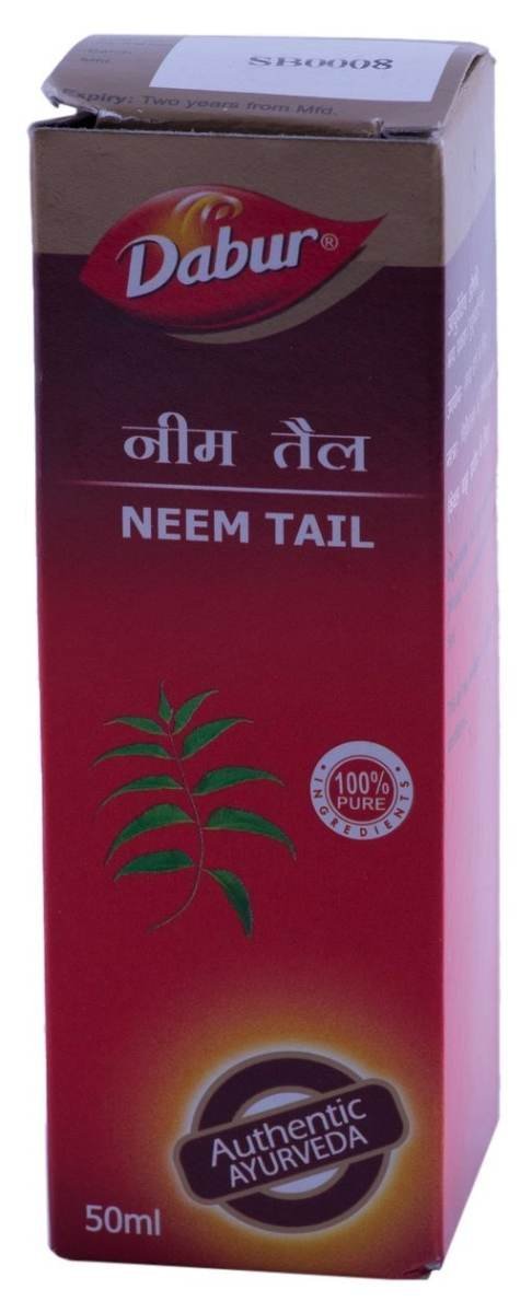 uk6109e14FcJL.jpg Dabur Neem Ka Tail - 50 ml - Fast UK Delivery - Image 1