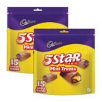 Cadbury 5 Star Home Treats Chocolate Bars, 151.5 G (Pack Of 2, 303 Gram) - Fast UK Delivery