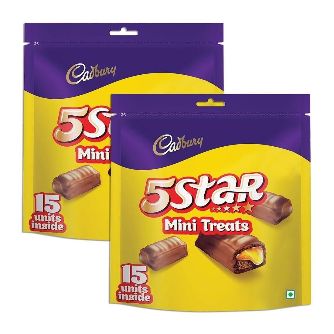 uk610AWMaBueL-1-1.jpg Cadbury 5 Star Home Treats Chocolate Bars, 151.5 G (Pack Of 2, 303 Gram) - Fast UK Delivery - Image 1