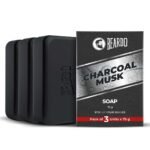Beardo Activated Charcoal Musk Soap for Men, 75g x 3 | With Activated Charcoal | Deep Cleansing, Anti-Pollution | Refreshing | Removes Impurities | Removing Excess Oil - Fast UK Delivery
