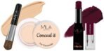 MILA Beaute Pro Matte Lipstick | Shade - Noorjahan, 4.2g Conceal It Pot Concealer For Face Makeup | Shade - (Creamy Beige, 4g) - Fast UK Delivery