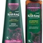 Kesh King Ayurvedic Onion Shampoo with 21 Herbs, Reduces Hairfall & Boost Hair Growth, 300ml And Ayurvedic Onion Oil 100ml - Fast UK Delivery