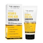 Dr. Sheth's Kesar & Kojic Acid Sunscreen For All Skin Types SPF 50+ Pa++++ For Pigmentation-Free Skin|High UV-A & UV-B Protection|No White Cast & Lightweight For Daily Moisturization|Men & Women|80g - Fast UK Delivery