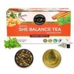TEACURRY PCOS Tea (30 Tea Bags, 1 Month Pack) - Helps with PCOS, Cycle and Weight Wellness - She Balance Tea, 60 Gms - Fast UK Delivery