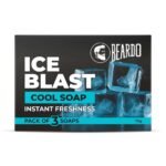 Beardo Ice Blast Soap For Men 75G X 3 | Cooling Mint effect | Instant Freshness With Every Shower| Soaps For Bath | Bathing Soaps | Reduces Skin Inflammation | Body Soaps For Bath | Mens Soap (Pack Of 3) - Fast UK Delivery