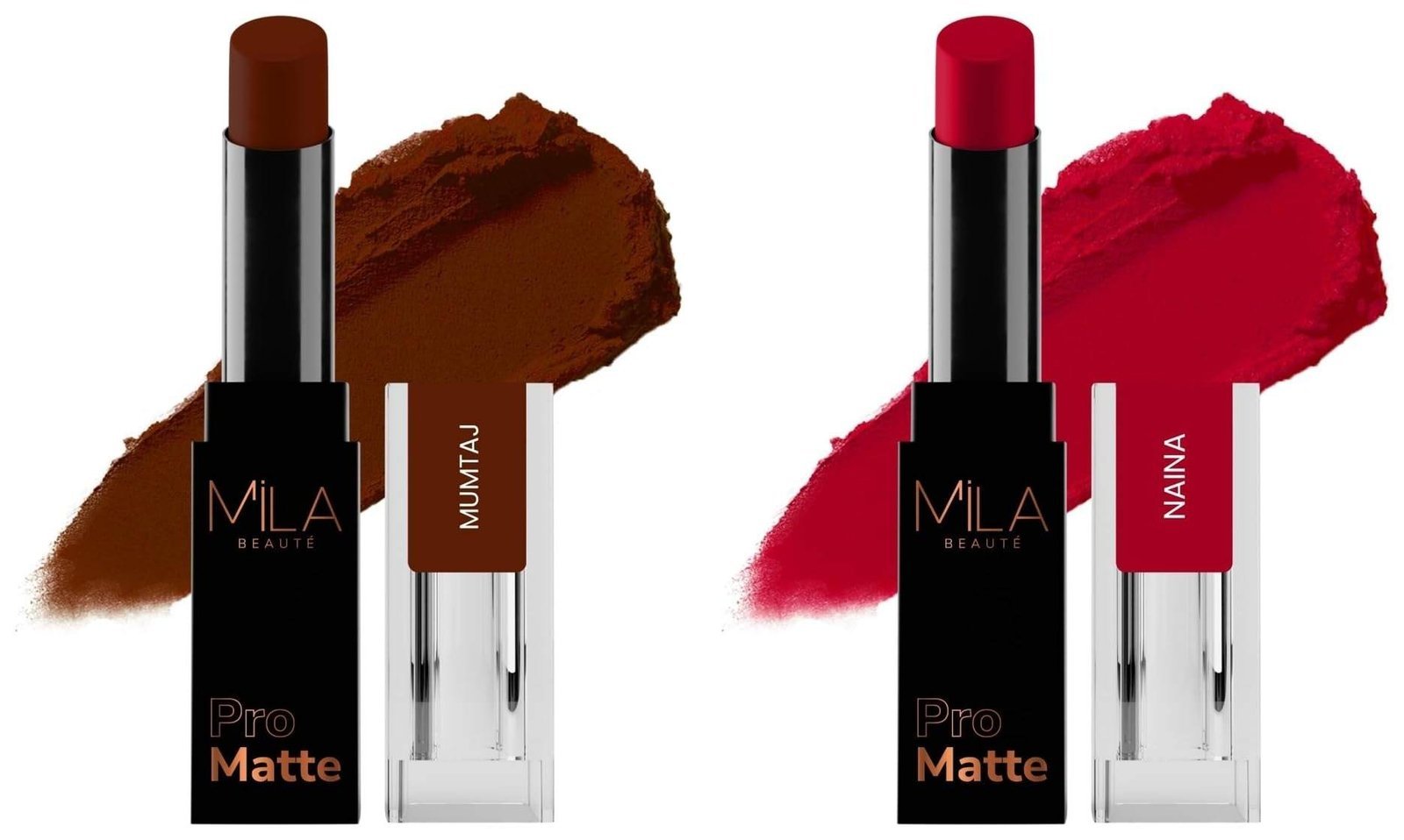 uk6124fq4nyCL-1-1.jpg MILA Beaute Pro Matte Lipstick | Creamy Matte Lipstick | Shade - Mumtaj, 4.2g Pro Matte Lipstick | Creamy Matte Lipstick | Shade - Naina, 4.2g - Fast UK Delivery - Image 1