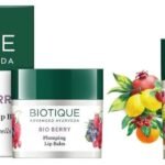 Biotique Bio Fruit Whitening Lip Balm, 12g & Biotique Bio Berry Plumping Lip Balm Smoothes & Swells Lips, 12G - Fast UK Delivery