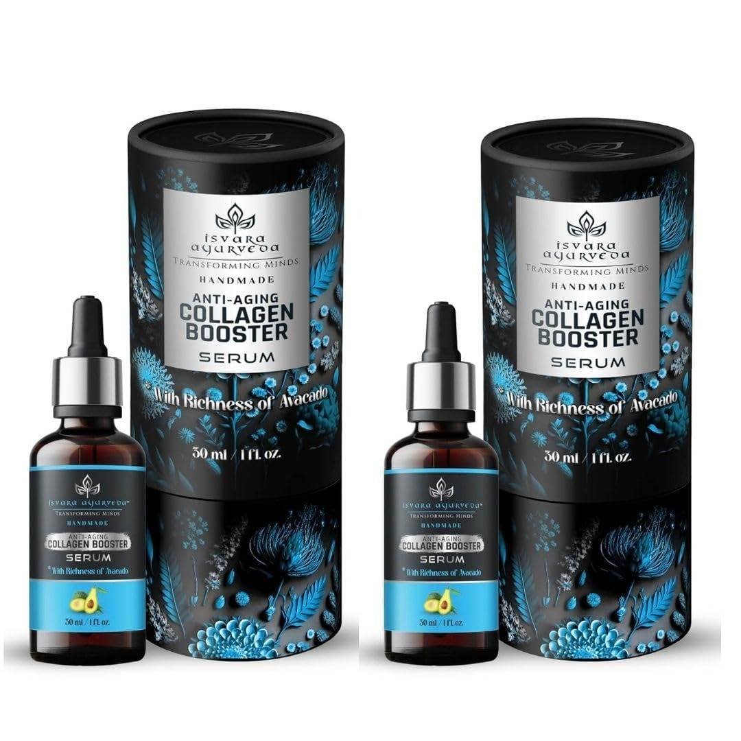uk612CDfume-L-1.jpg ISVARA AYURVEDA Anti-Aging Serum with Frankincense Essential Oil - Treats Fine Lines, Wrinkles, and Boosts Collagen for All Skin Types - 30ml (Pack of 2) - Fast UK Delivery - Image 1