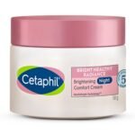 Cetaphil Brightening Night Comfort Cream - 50 g| For Dark Spots, Uneven Skin Tone| Hyaluronic Acid & Niacinamide| Fragrance Free| Dermatologist Recommended - Fast UK Delivery