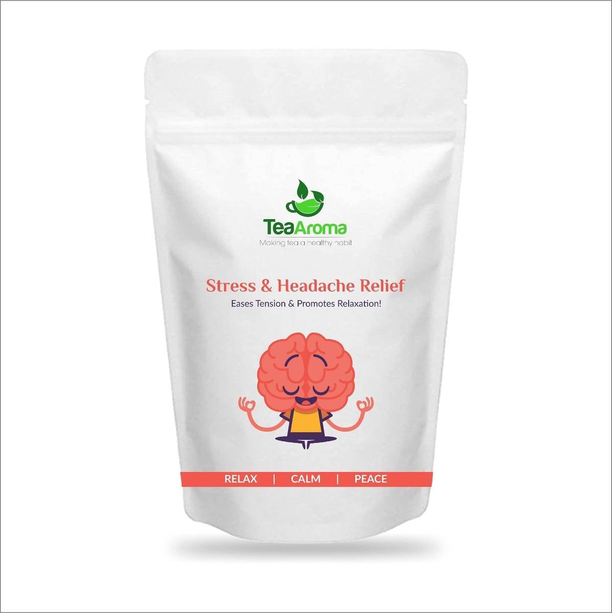 uk612ILqkNgL-1.jpg Tea Aroma - Stress & Headache Relief Tea | Chamomile, Lavender, Valerian Root | Caffeine-Free, Restful Sleep, Anti-Stress Herbal Blend | 50 g - Fast UK Delivery - Image 1