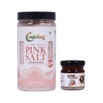 Nutriorg Himalayan Pink Salt 1kg (Get Certified Organic Honey - 50g Free) | 100% Natural & Unrefined | Rich in 80+ Minerals | Low Sodium | Sendha Namak for Healthy Cooking | No Additives | Pure Crystal Form - Fast UK Delivery