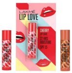 LAKME Lip Love Chapstick, Spf15, Cherry, 4.5 g And Lip Love Chapstick, Caramel, 4.5g - Fast UK Delivery