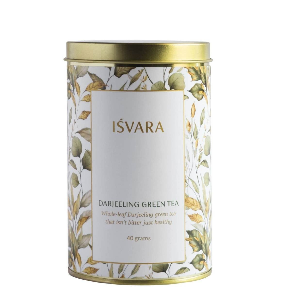 uk612s-waY-9L-1.jpg ISVARA Green Tea - Darjeeling Green Tea, Whole-leaf Darjeeling Green Tea, 40 gm - Fast UK Delivery - Image 1