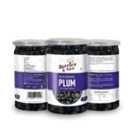 Berries And Nuts Dried Blueberry Plum | Dehydrated Plum, Dried Fruit Plums | 750 Grams | 3 Bottle of 250 Grams - Fast UK Delivery