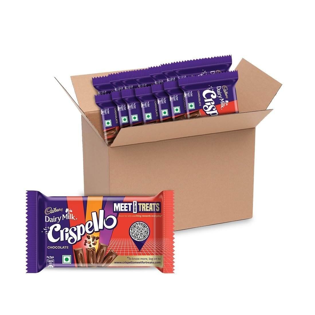 uk6135b0OnVSL-1-1.jpg Cadbury Dairy Milk Crispello Chocolate Bar, 35 Gm - Pack Of 15 - Fast UK Delivery - Image 1