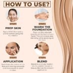 Colorbar XOXO Everlasting Foundation, Sand-30 ml - Fast UK Delivery - Image 4