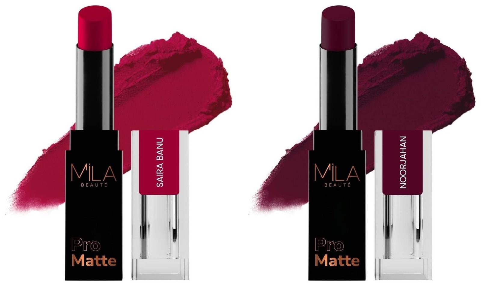 uk613GgscBFWL-1-1.jpg MILA Beaute Pro Matte Lipstick | Shade - Noorjahan, 4.2g Pro Matte Lipstick | Creamy Matte Lipstick | Shade - Saira Banu, 4.2g - Fast UK Delivery - Image 1