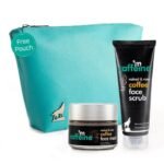 mCaffeine Coffee Skin De tan & Glow Kit | Free Multipurpose Teal Pouch | Exfoliates, Unclogs Pores, De tan | Face Scrub, Face Mask | Paraben & SLS Free - Fast UK Delivery
