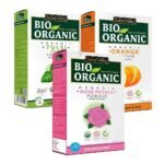INDUS VALLEY BIO Organic Rose Petals Powder | Rosa indica, Orange Peel Powder | Citrus aurantium & Tulsi Powder | Ocimum Sanctum - (100x3 = 300g) - Fast UK Delivery