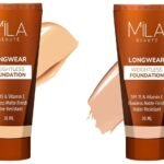 MILA Beaute Longwear Weightless Foundation | Liquid Foundation | Shade - (203 Beige, 30ml) Longwear Weightless Foundation | Liquid Foundation | Shade - (205 Natural Buff, 30ml) - Fast UK Delivery