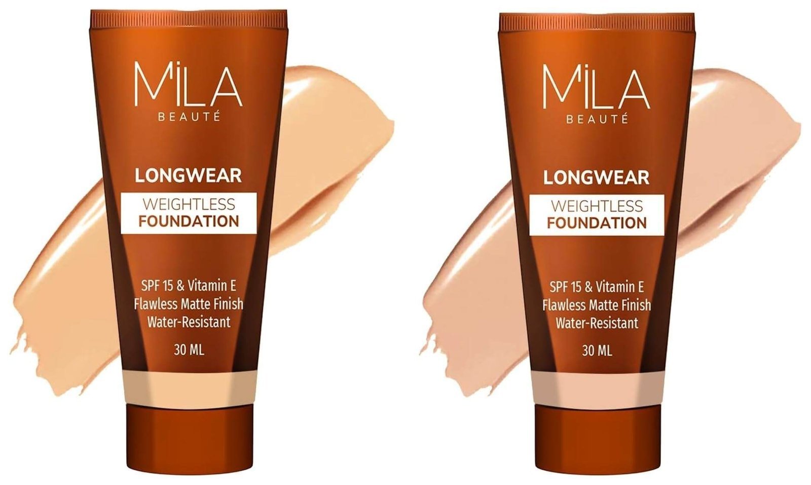 uk613VCBjucL-1.jpg MILA Beaute Longwear Weightless Foundation | Liquid Foundation | Shade - (203 Beige, 30ml) Longwear Weightless Foundation | Liquid Foundation | Shade - (205 Natural Buff, 30ml) - Fast UK Delivery - Image 1