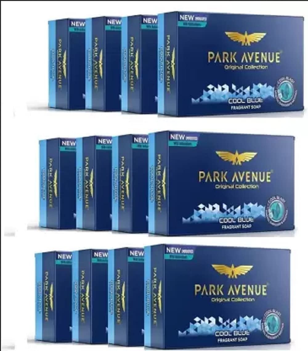 uk613a41EuuQL-1-1.jpg Park Avenue Coolblue Bathing Soap 125g X 12 (12 X 125 G) - Fast UK Delivery - Image 1