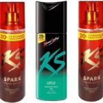 Kamasutra Spark(2PC), Urge (1 PC) Perfume Body Spray - For Men & Women (420 ml, Pack of 3) - Fast UK Delivery