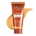 Mila Beaute Longwear Weightless Foundation | Matt Finish With SPF 15 and Vitamin E | Water Resistant Buildable Formula & Super Light | Liquid Foundation | Shade - (304 Golden Caramel, 30ml) - Fast UK Delivery