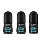 Beardo Ice Blast Perfume Roll On 50ml (Pack of 3) - Fast UK Delivery