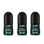 Beardo Ice Blast Perfume Roll On 50ml (Pack of 3) - Fast UK Delivery
