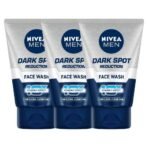 NIVEA MEN Dark Spot Reduction Face Wash 100 g (Pack of 3)| With Ginko and Ginseng Extracts for Clean, Healthy & Clear Skin | 10 X Vitamin C Effect for Radiant Skin |For Dark Spot Reduction - Fast UK Delivery