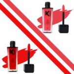 KINDED Lip Eye and Cheek Tint Combo for Women Girls Longlasting Moisturizing Vitamin E Liquid Lip Colour Lipstick Eyeshadow Blush (Matte Finish, Barbie Pink & Vermilion Red, 9 ml each) - Fast UK Delivery