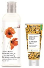 Aroma Magic Sunscreen Sun Block Lotion, SPF 30, 50ml & Aroma Magic Juniper Berry Oil Free Moisturiser, 100ml - Fast UK Delivery