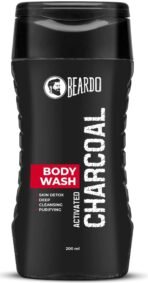Beardo Activated Charcoal Anti-Pollution Body Wash, 200ml | Deep Pore Cleaning | Removes Dirt & Impurities | Oil Control | Cleanses & Detoxifies Deeply | For Men - Fast UK Delivery