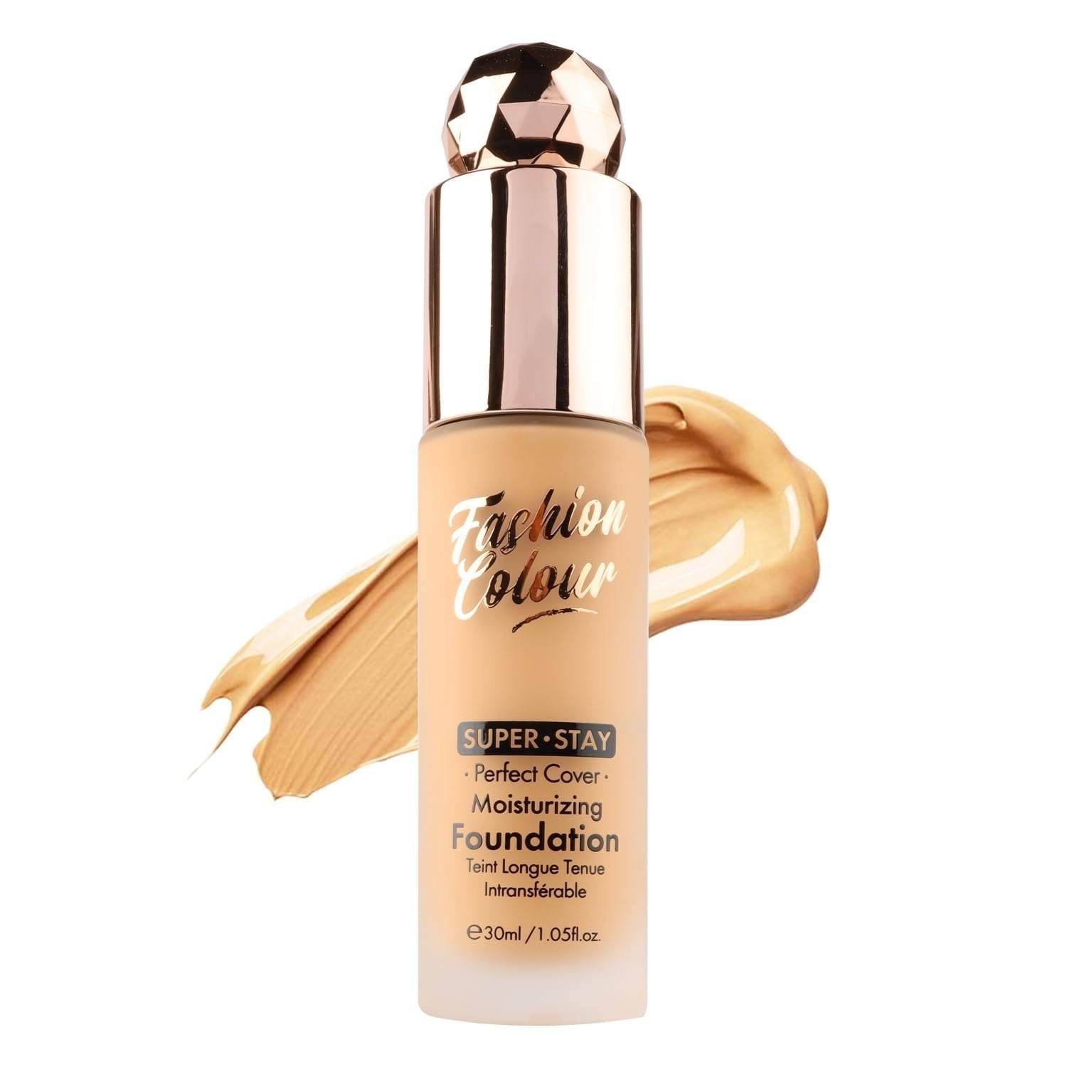 uk615NgyMvlSL-1-1.jpg Fashion Colour Super Stay Foundation | Time Backflow | Perfect Cover Moisturizing Foundation | Foundation for All skin tone | For Glowing Skin | (Golden Beige, 30ML) - Fast UK Delivery - Image 1