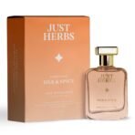 Just Herbs Energising Silk & Spice Perfume for Men 50 ml | Long Lasting Mens Body Spray Pure Fragrance Eau Da Parfum - 50 ml - Fast UK Delivery