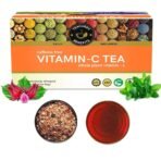 Teacurry Vitamin C Tea (1 Month Pack | 30 Tea Bags) - Helps get Glowing Skin and Shilky Hair | Assists with Bones & Vessels - Fast UK Delivery