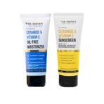 Dr. Sheth's Glow & Sun Protect Duo | Lightweight Sunscreen & Oil-Free Moisturizer Combo | Nourished & Protected Skin | For Normal to Combination Skin | For Men & Women | 50g x 2 - Fast UK Delivery