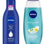NIVEA Travel Small Pack Combo - (Body Milk 120ml & Frangipani & Oil Body Wash125 ml) - Fast UK Delivery