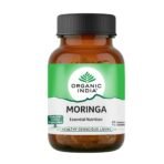 Organic India Moringa 60 Capsules Bottle with free Moringa capsule sample