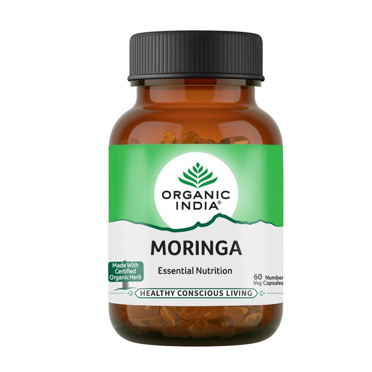 uk615utXGOmyL.jpg Organic India Moringa 60 Capsules Bottle with free Moringa capsule sample - Image 1