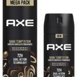 AXE Dark Temptation Long Lasting Deodorant Bodyspray For Men 215 ml & Axe Dark Temptation Long Lasting Deodorant Bodyspray For Men 150 ml - Fast UK Delivery